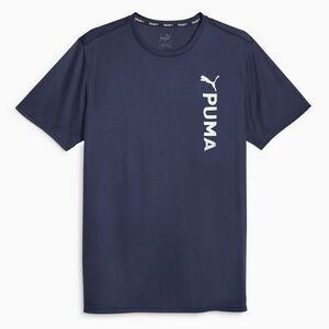 PUMA Men's Training Shirt XXL moisture wicking navy blue NEW NWT